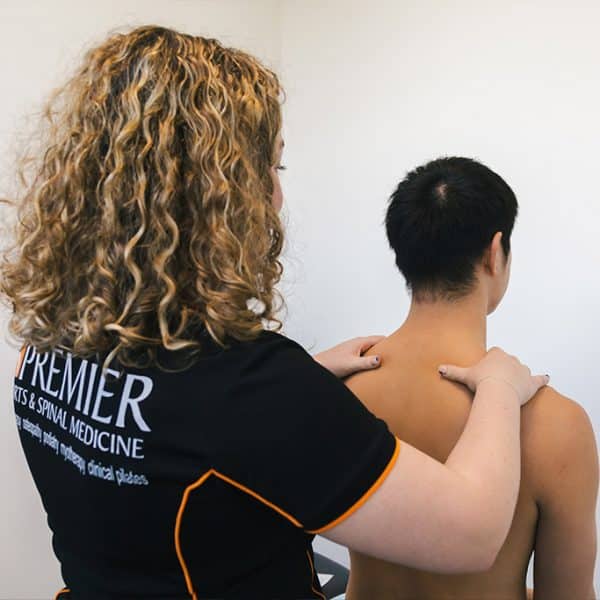 Shoulder assessment and treatment at Premier Sports Medicine